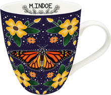 Load image into Gallery viewer, Monarch Butterfly indigenous art mug by Marissa Indoe Canada
