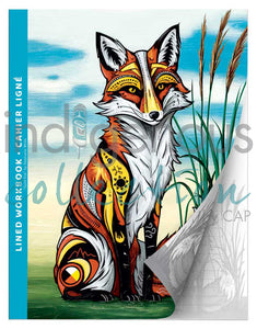 Lined Work Book, artwork by Stephanie White - North of Fifty Indigenous Boutique