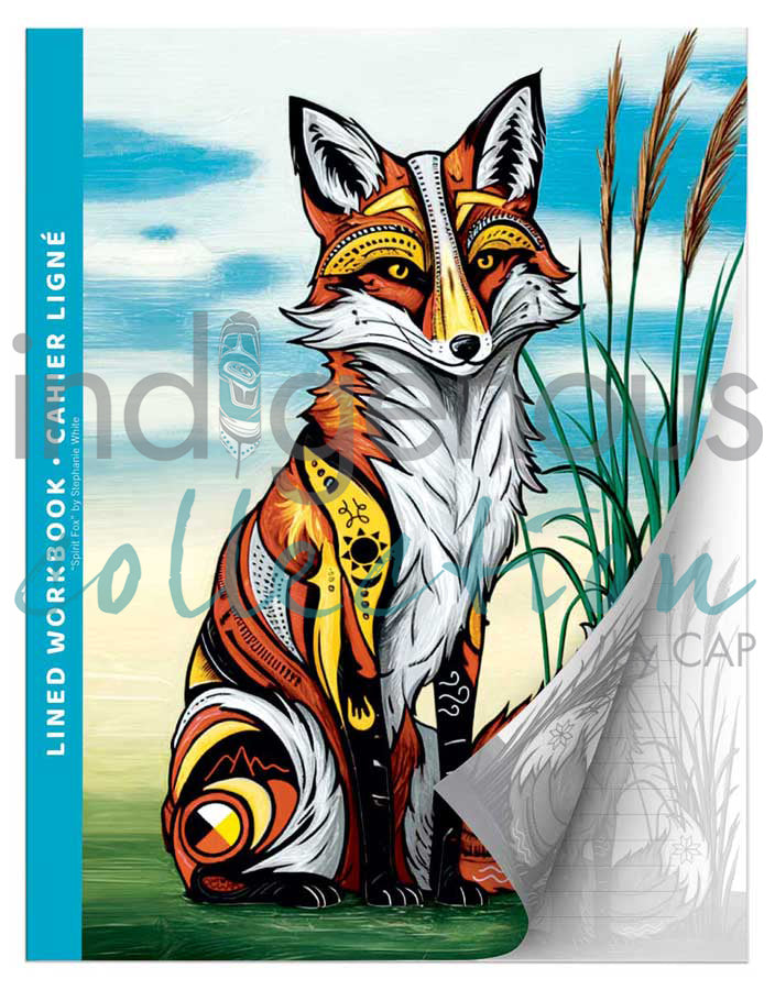 Lined Work Book, artwork by Stephanie White - North of Fifty Indigenous Boutique