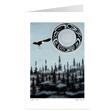 Laden Sie das Bild in den Galerie-Viewer, Eagle Moon, Shelley Davies, Wall Art, Indigenous Art, North of Fifty
