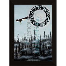 Laden Sie das Bild in den Galerie-Viewer, Eagle Moon Wall Art by Shelley Davies |  Indigenous Art Print Canada
