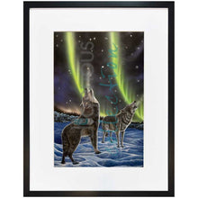 Laden Sie das Bild in den Galerie-Viewer, The Howling Pair Wall Art by Ronnie Simon |  Indigenous Art Print Canada
