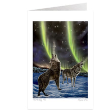 Laden Sie das Bild in den Galerie-Viewer, The Howling Pair, Ronnie Simon, Wall Art, Indigenous Art, North of Fifty
