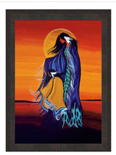 Charger l&#39;image dans la galerie, Mother and Daughter Wall Art by Cree artist Betty Albert - North of Fifty Indigenous Boutique
