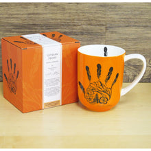 Laden Sie das Bild in den Galerie-Viewer, &quot;Gitxsan Hand&quot; 16 oz mug by Native artist, Michelle Stoney
