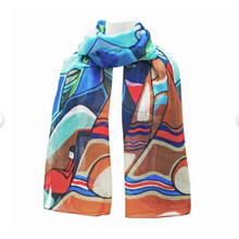 Load image into Gallery viewer, Daphne Odjig scarf and some watched the sunset
