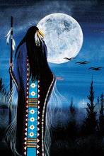Laden Sie das Bild in den Galerie-Viewer, Betty Albert Evening Star Woman Wall Art | Native Art Canada
