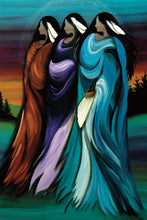 Laden Sie das Bild in den Galerie-Viewer, Betty Albert Three Sisters Wall Art | Native Art Canada
