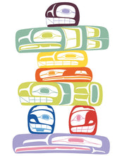 Charger l&#39;image dans la galerie, LIMITED EDITION ART PRINT -  Inukshuk by Native artist Ben Houstie - North of 50 Métis Designs
