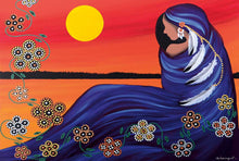 Laden Sie das Bild in den Galerie-Viewer, Betty Albert Evening Sun Woman Wall Art | Native Art Canada
