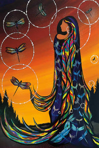 Transformation Cree, Native artist, Indigenous Art, Betty Albert, North of Fifty 50