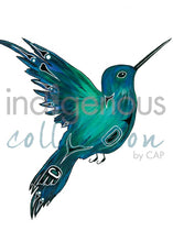 Load image into Gallery viewer, Hummingbird indigenous wall art by Diane Levesque Canada
