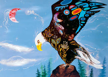 Laden Sie das Bild in den Galerie-Viewer, Majestic Eagle by Métis artist, Karen Erickson, indigenous art, North of Fifty 50
