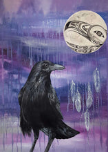 Laden Sie das Bild in den Galerie-Viewer, Raven Keeper by Métis artist, Karen Erickson, indigenous art, North of Fifty 50
