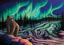 Laden Sie das Bild in den Galerie-Viewer, Amy Keller-Rempp Sky Dance - Northern Light Wall Art | Native Art Canada
