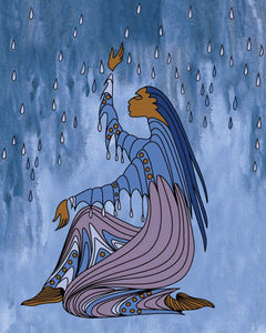 LIMITED EDITION ART PRINT -  Rainmaker by Native artist Maxine Noel - North of 50 Métis Designs