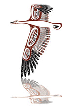 Charger l'image dans la galerie, Snow Goose indigenous wall art by Todd Baker Canada
