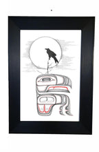 Load image into Gallery viewer, Raven indigenous wall art by Charles Silverfox Canada
