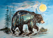 Laden Sie das Bild in den Galerie-Viewer, Carla Joseph A Bear's Journey Wall Art | Native Art Canada 
