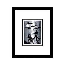 Load image into Gallery viewer, Wolf and Moon by Kwakwaka’wakw and French Canadian artist, Diane Levesque
