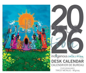 2026 Desk Calendar artwork by Tracey Metallic