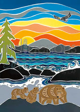 Load image into Gallery viewer, "Follow Me" Art Card, artwork by Native artist Shelley Davies indigenous art gift 
