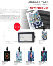 Load image into Gallery viewer, Luggage Tags with Indigenous Designs indigenous art gift by North of Fifty First Nations &amp; Métis Art Boutique Canada
