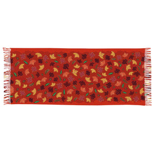 "Fall Winds of Change" Eco Art Shawl by Métis artist Leah Dorion - PRE-ORDER FOR MAY DELIVERY