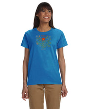 Load image into Gallery viewer, Otipemisiwak Metis blue Tshirt North of Fifty First nations and Metis gift boutique
