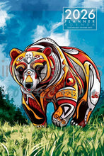 Laden Sie das Bild in den Galerie-Viewer, &quot;Spirit Bear&quot; 2026 Weekly Planner artwork by Stephanie White
