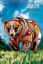 Laden Sie das Bild in den Galerie-Viewer, &quot;Spirit Bear&quot; 2026 Weekly Planner artwork by Stephanie White

