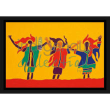 Laden Sie das Bild in den Galerie-Viewer, "Sunshine Sisters" Wall Art, artwork by Indigenous artist Dawn Oman
