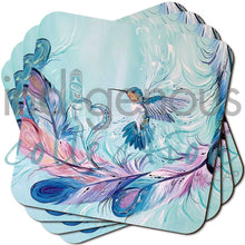 Laden Sie das Bild in den Galerie-Viewer, Hummingbird Feathers Coasters
