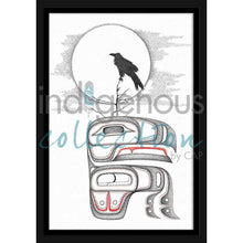Charger l'image dans la galerie, Raven Wall Art, artwork by Indigenous artist Charlie Silverfox
