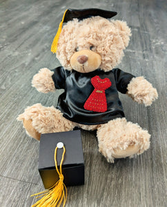 Graduation Bear with Beaded Pin