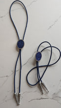 Charger l&#39;image dans la galerie, Blue Carp Leather Bolo by Namgis artist Jonathan Whonnock - North of Fifty Indigenous Boutique
