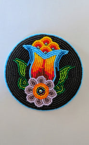 4 inch Beaded Medallion