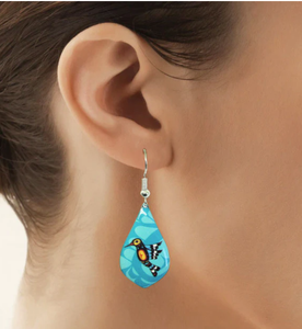 Hummingbird drop Earrings artwork by Francis Dick
