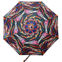 Laden Sie das Bild in den Galerie-Viewer, &quot;Salmon Hunter&quot; Collapsible Umbrella artwork by Indigenous artist Don Chase
