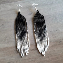 Laden Sie das Bild in den Galerie-Viewer, Beaded Ombre Fringe Earrings
