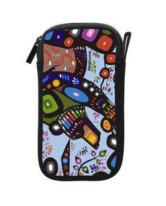 Zippered Accessories Case "Bear" Artwork by John Rombough