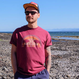 Buffaloes (MashkodeBiizhikina) Maroon Unisex Tshirt