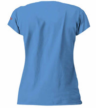 Load image into Gallery viewer, Celestial Bear, Women&#39;s Vneck Tshirt, by Kim McDonough - North of Fifty Indigenous Boutique
