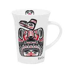 Load image into Gallery viewer, &quot;Children of the Raven&quot; 10 oz mug design by Haida Artist Bill Reid - North of Fifty Indigenous Boutique

