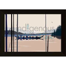 Laden Sie das Bild in den Galerie-Viewer, "Curtis Canoe" Wall Art, artwork by Indigenous artist Mark Preston
