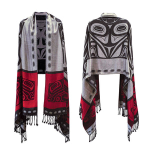 Empowerment Shawl featuring the artwork of Haida artist Roger Smith - arriving late January 2025