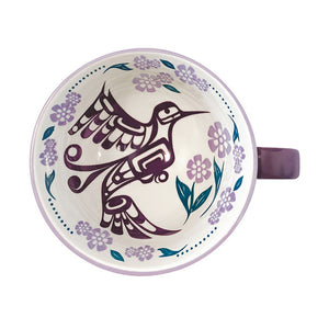 "Hummingbird" Porcelain Mug,  design by Kwakwaka’wakw artist Francis Dick - arriving end of January 2024