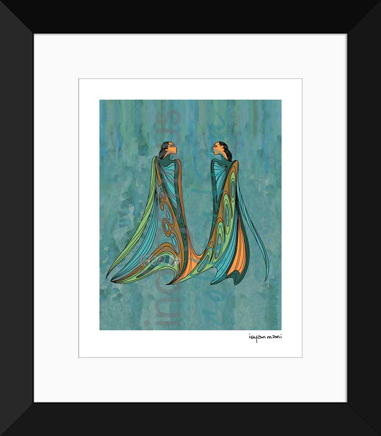 LIMITED EDITION ART PRINT - Friends by Native Artist Maxine Noel