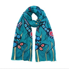 Load image into Gallery viewer, Grand River Harmony Scarf Eco Scarf by Native Artist, Cody Houle
