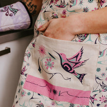 Load image into Gallery viewer, Cotton Apron, Hummingbird by Nicole La Rock
